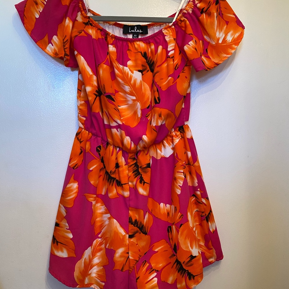 Off shoulder romper